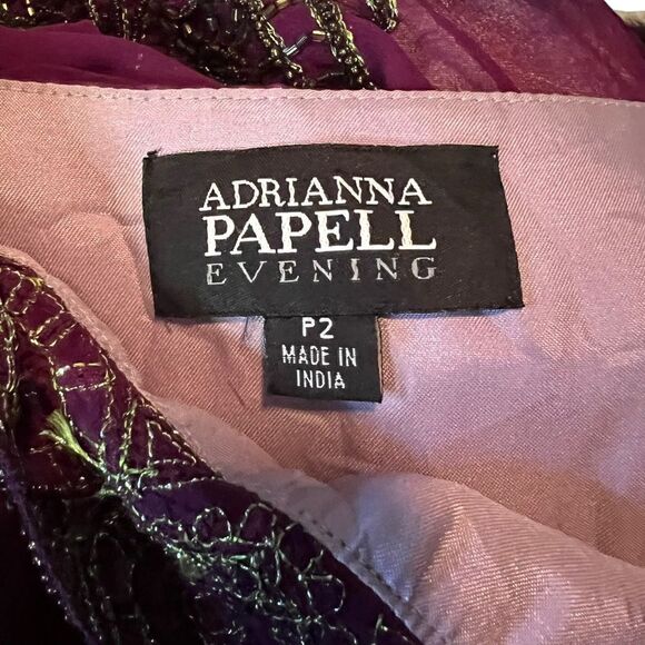 Adrianna Papell‎ evening silk beaded mini dress - Picture 3 of 11